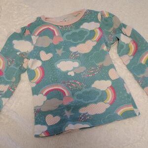 Colorful Cloud and Rainbow Kids Shirt